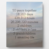 50周年結婚お祝い フォトプラーク (正面)