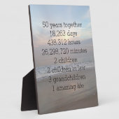 50周年結婚お祝い フォトプラーク (側面)