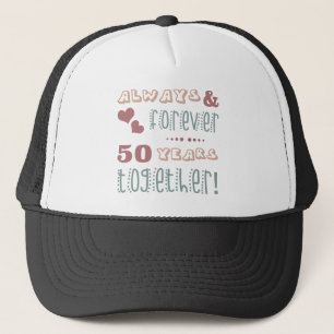 50周年結婚かわいい キャップ