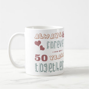 50周年結婚かわいい コーヒーマグカップ
