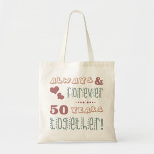 50周年結婚かわいい トートバッグ