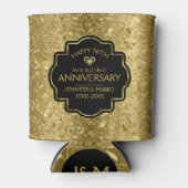 50周年結婚と金ゴールドフローラの低下 缶クーラー (正面)