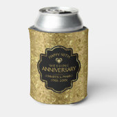 50周年結婚と金ゴールドフローラの低下 缶クーラー (缶裏面)