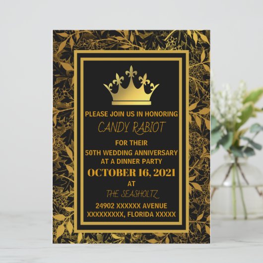 50周年結婚の招待 (スタンド正面)