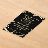 50周年結婚の誓いの更新 アクリル招待状 (レイダウン)