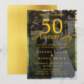 50周年結婚を迎える今の写真 招待状 (正面/裏面)