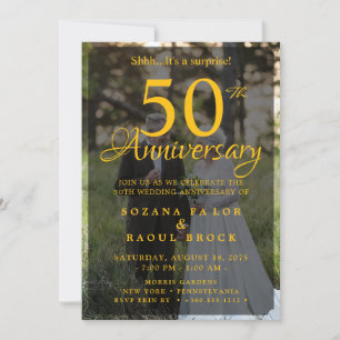 50周年結婚を迎える今の写真 招待状