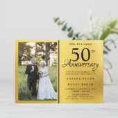 50周年結婚を迎える今の写真 招待状 (スタンド正面)