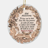 50周年結婚オーナメント セラミックオーナメント (左)