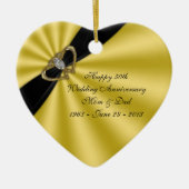 50周年結婚オーナメント セラミックオーナメント (正面)