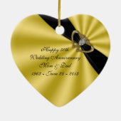 50周年結婚オーナメント セラミックオーナメント (裏面)