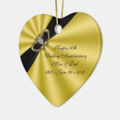 50周年結婚オーナメント セラミックオーナメント (左)