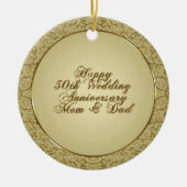 50周年結婚オーナメント セラミックオーナメント (正面)