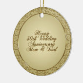 50周年結婚オーナメント セラミックオーナメント (左)
