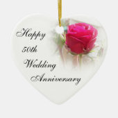50周年結婚オーナメント セラミックオーナメント (正面)