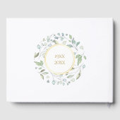 50周年結婚グリーンガーランド ゲストブック (裏面)