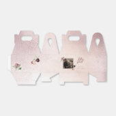 50周年結婚バラ金ゴールドパーソナライズされた フェイバーボックス (折り畳みなし)