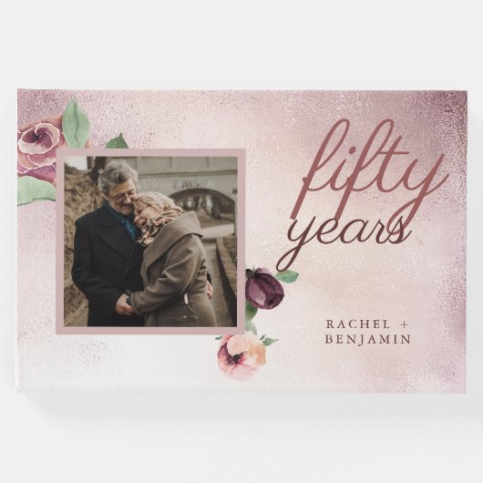 50周年結婚バラ金ゴールドフローラ ゲストブック (正面)