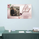 50周年結婚バラ金ゴールドフローラ 横断幕 (トレードショー)