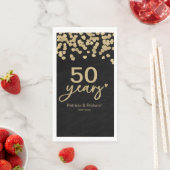 50周年結婚ブラック&金ゴールド (インサイチュ)