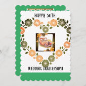 50周年結婚ヴィンテージ招待状 招待状 (正面/裏面)