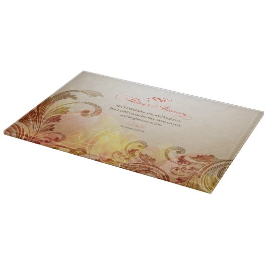 50周年結婚主、主賛美&保 カッティングボード (角)