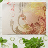 50周年結婚主、主賛美&保 キッチンタオル (折り畳み)