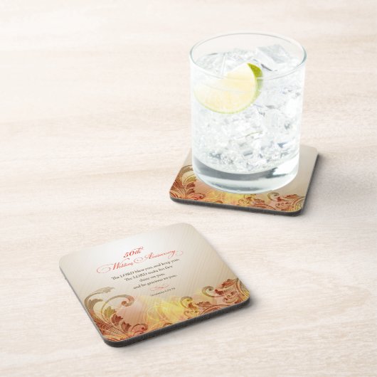 50周年結婚主、主賛美&保 コースター (右側)