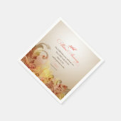 50周年結婚主、主賛美&保 スタンダードカクテルナプキン (角)