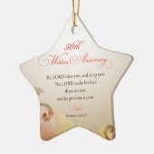 50周年結婚主、主賛美&保 セラミックオーナメント (左)