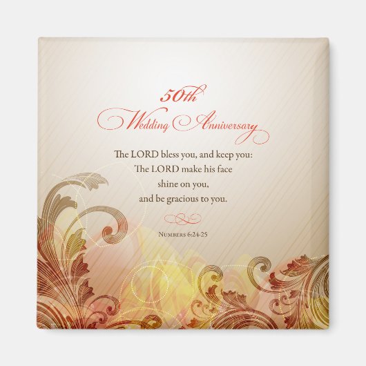 50周年結婚主、主賛美&保 マグネット (正面)