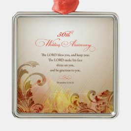 50周年結婚主、主賛美&保 メタルオーナメント