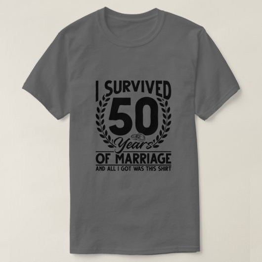 50周年結婚夫婦50歳 Tシャツ (デザイン正面)
