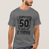 50周年結婚夫婦50歳 Tシャツ (正面)
