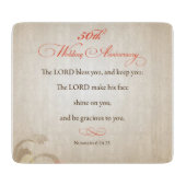 50周年結婚宗教主賛美卿 カッティングボード (正面)