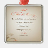 50周年結婚宗教主賛美卿 メタルオーナメント (正面)