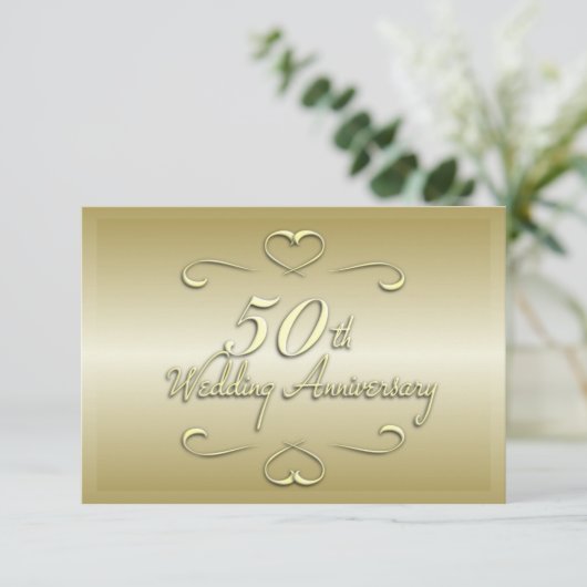 50周年結婚式招待状 招待状 (スタンド正面)