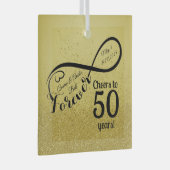 50周年結婚応援～50周年 ガラスオーナメント (正面右)