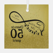 50周年結婚応援～50周年 ガラスオーナメント (裏面)