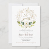 50周年結婚招待状グリーンリー 招待状 (正面)
