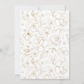 50周年結婚招待状グリーンリー 招待状 (裏面)