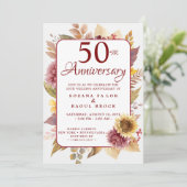 50周年結婚招待状 招待状 (スタンド正面)