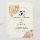 50周年結婚招待状 招待状 (正面/裏面)