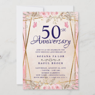 50周年結婚招待状 招待状