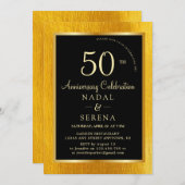 50周年結婚招待状 招待状 (正面/裏面)