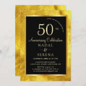 50周年結婚招待状 招待状 (正面/裏面)