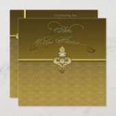 50周年結婚招待状 招待状 (正面/裏面)