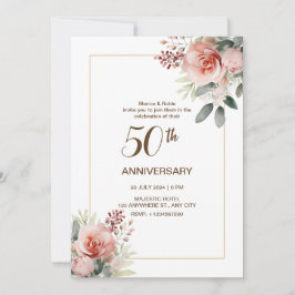 50周年結婚招待状 招待状