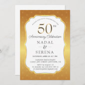 50周年結婚招待状 招待状 (正面/裏面)
