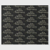 50周年結婚文字 ラッピングペーパー (フラット)